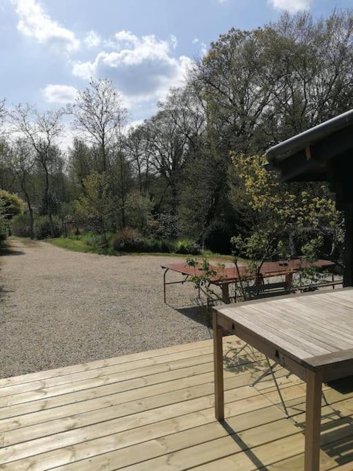 Chalet En Pleine Nature Au Bord D'Un Etang Lanvallay 外观 照片