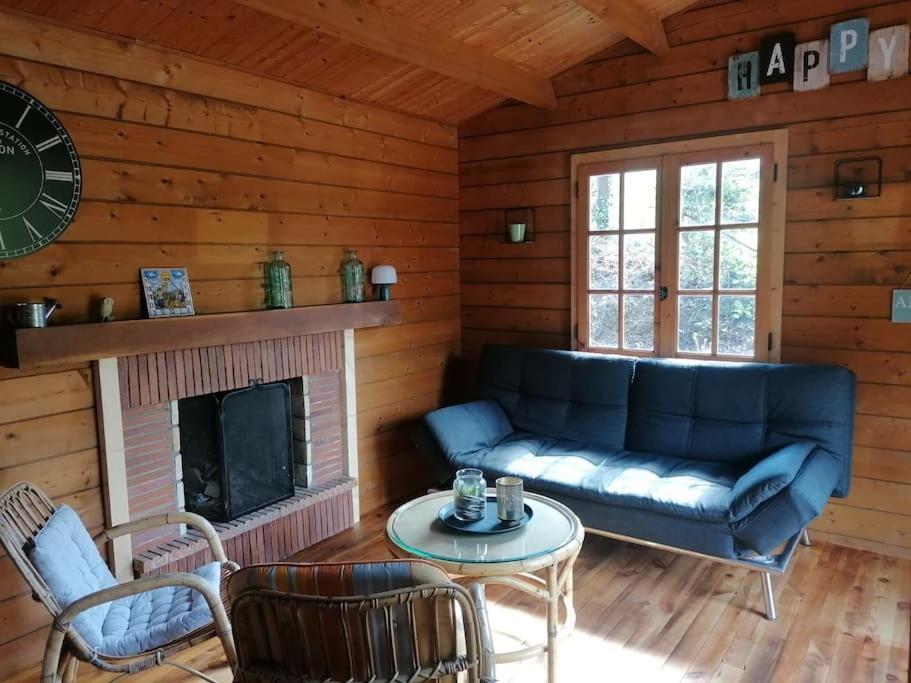 Chalet En Pleine Nature Au Bord D'Un Etang Lanvallay 外观 照片